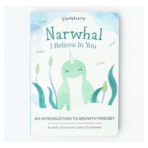 Slumberkins Narwhal, I Believe In You: An Introduction to Growth Mindset | Promotes Growth Mindset | Social Emotional Tools for Ages 0+
