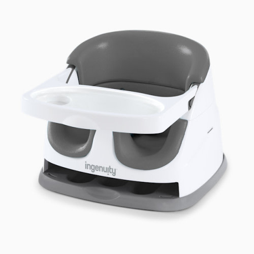 Baby Base 2-in-1 Feeding Booster and Floor Seat - Slate