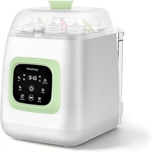 Upgraded Baby Bottle Washer, Sterilizer and Dryer, Built-in Water Softener, 5-in-1 with accessories