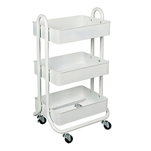 Squared Away™ 3-Tier Utility Storage Cart in WhiteSquared Away™ 3-Tier Utility Storage Cart in WhiteChange Options