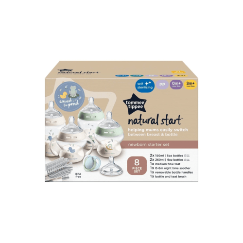 8 Piece Tommee Tippee Natural Start Newborn Starter Set