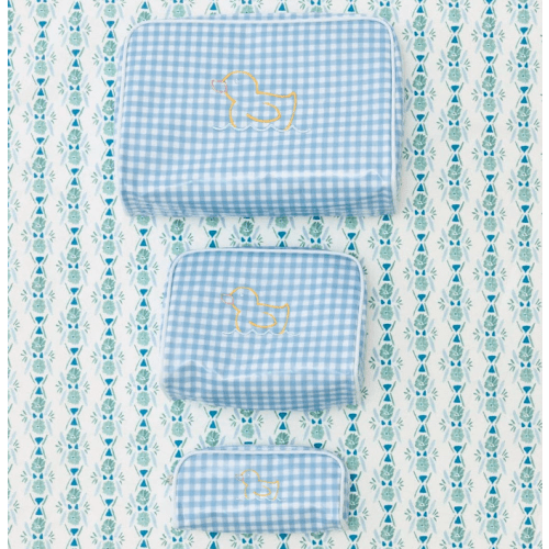 Patterned Toiletry Bag Trio (3 pieces) | Weezie Towels