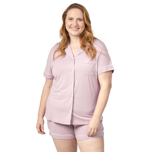 Clea Bamboo Classic Short Sleeve Pajama Set | Lilac - Small