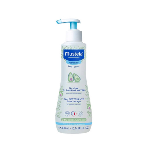 Mustela Baby Cleansing Water - No-Rinse Micellar Water - with Natural Avocado & Aloe Vera - for Baby's Face, Body & Diaper - 1 or 2-Pack - Various Sizes