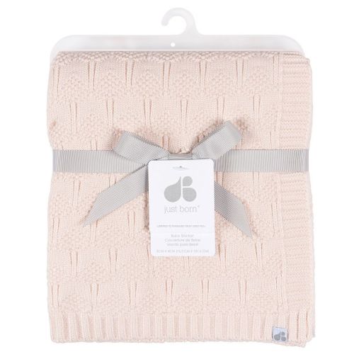 Just Born Baby Sweater Knit Blanket