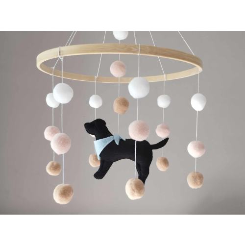 Dog baby mobile, Labrador mobile nursery, Golden retriever mobile, Baby mobile boy, Puppy cot mobile, Labrador Nursery Decor, Baby gift