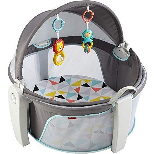 Fisher-Price On-the-Go Baby Dome, Grey/Blue/Yellow/White