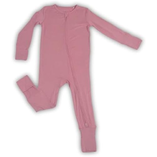 ITSY BITSY BOUTIQUE Viscose Bamboo Baby Pajamas - Boys and Girls Footie Sleeper Convertible 2-Way Zipper Sleeper
