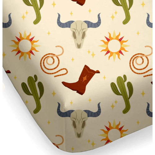 Ready to Rodeo Fitted Crib Sheet