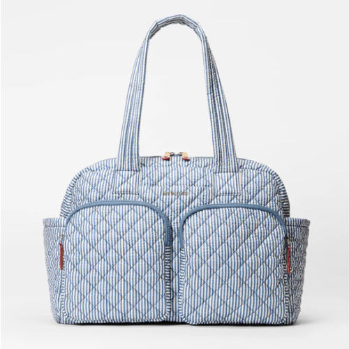 Diaper Bag - MZ Wallace Nik in Seersucker