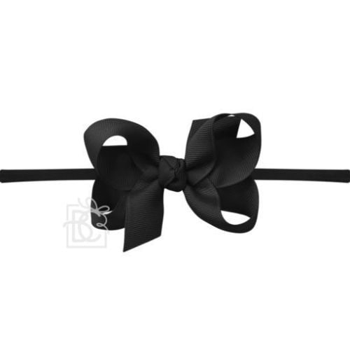 1/4" Pantyhose Headband with Grosgrain Bow - Beyond Creation