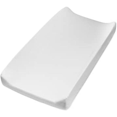 HonestBaby unisex baby Organic Cotton Changing Pad Cover and Toddler Sleepers, Bright White, One Size US