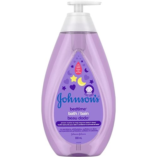Johnson's Baby Bedtime Bath Wash, Baby Wash and Cleanser, Tear-Free Moisture Wash with Soothing Natural Calm Aroma Large, 800ml