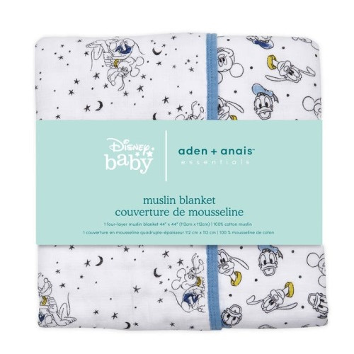 essentials cotton muslin blanket