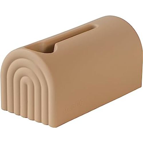 mushie Bath Spout Cover | Soft Silicone Bathtub Faucet Safety Guard for Kids | Universal Fit (Natural)