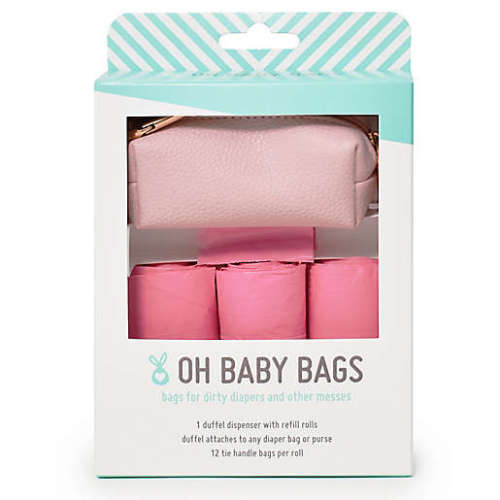 Oh Baby Bags Faux Leather Wet Bag Dispenser Gift Box in BlackOh Baby Bags Faux Leather Wet Bag Dispenser Gift Box in Black