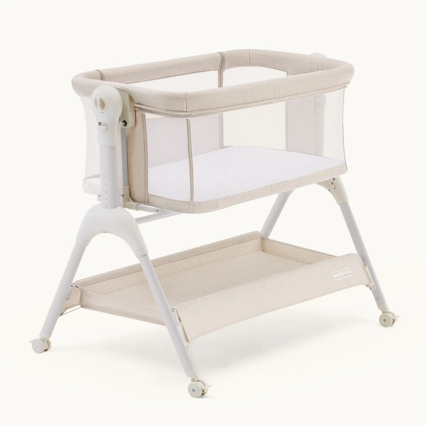 HARPPA Cuddly Sway 3-in-1 Rocking Baby Bassinet & Bedside Sleeper - Sand Cream