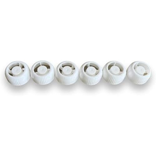 Additional Reusable Plastic Food Pouches Caps - Universal - Food Storage - BPA Free - Pack of 6 - Universal compatibility - Squeeze Pouch Lid - Extra Supplementary | Pouch Top refillable lids