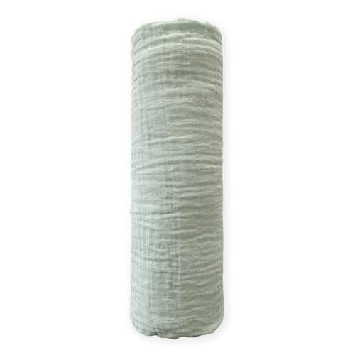 SwaddleDesigns Cotton Muslin Swaddle Blanket, Receiving Blanket for Baby Boys & Girls, Best Registry Gift, 46x46 inches, Jadeite