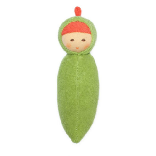 Organic Rattle Doll - Peapod