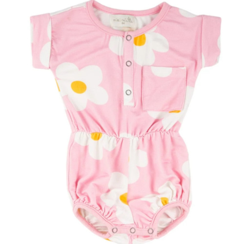 JUDY ROMPER LAVENDER DAISIES