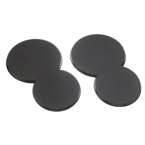 Mainstays Black Carbon Steel Burner Cover, 4 Count