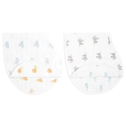 Animal Kingdom Organic Burpy Bibs 2-Pack