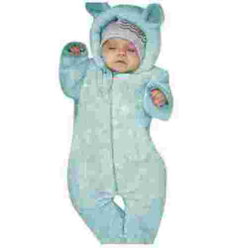 Odeerbi Baby Girls Boys Clothes Baby Rompers Newborn Winter Fleece Jumpsuit Solid Hooded Romper Warm Coat Outwear