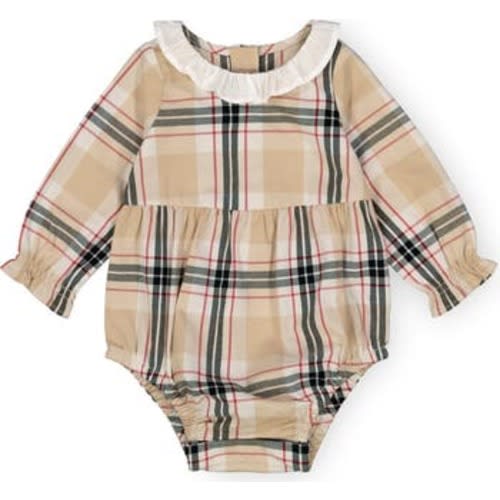 Baby Ruffle Collar Bubble Romper, 3-6M