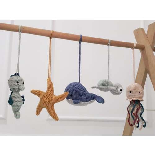 Ocean Baby Play Gym Toys, Starfish, Seahorse, Turtle, Whale,jellyfish,mermaid,crab,gym Frame,crochet Rattle,montessori Play Gym,hanging Toys - Etsy