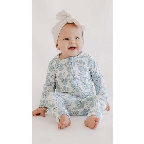 Infant Romper in Blue Floral