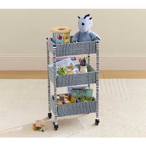 Cameron Tiered Storage Cart, Navy