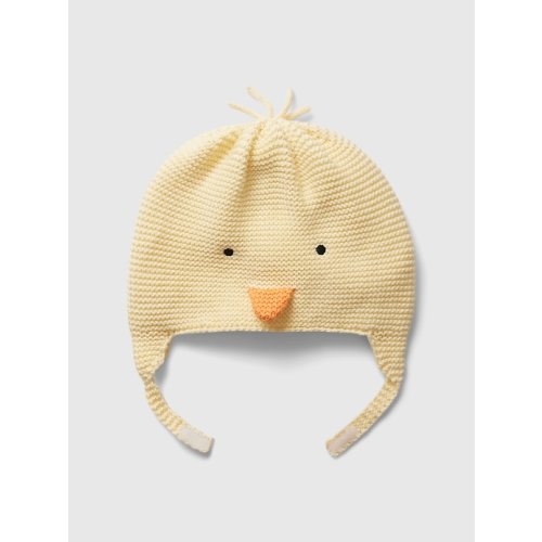 Baby Animal Beanie in maize yellow
