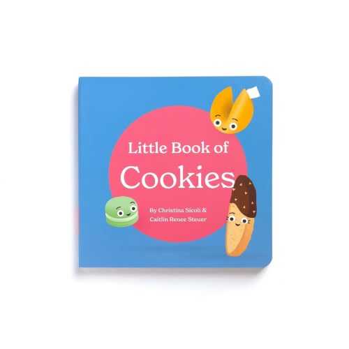 Little Book of Cookies Children's Board Book Poems for Cooking Kid Chef Bakery Breads Sweets Eat for Baby 0-12 Months Toddler 1-4