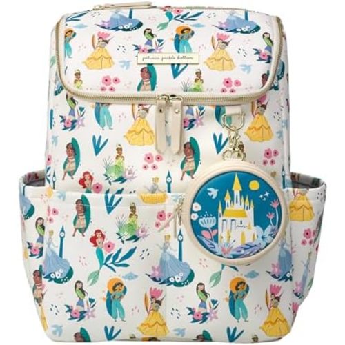 Petunia Pickle Bottom Method Diaper Bag Backpack for On-The-Go Parents, Spacious, Stylish & Secure, Perfect for Everyday Use or Travel (Disney Princess Courage & Kindness)