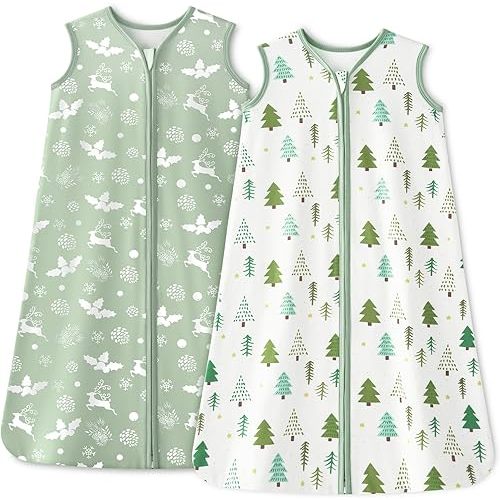 Unnivoll Baby Sleep Sack 0-6 Months 100% Organic Cotton 1.0 TOG
