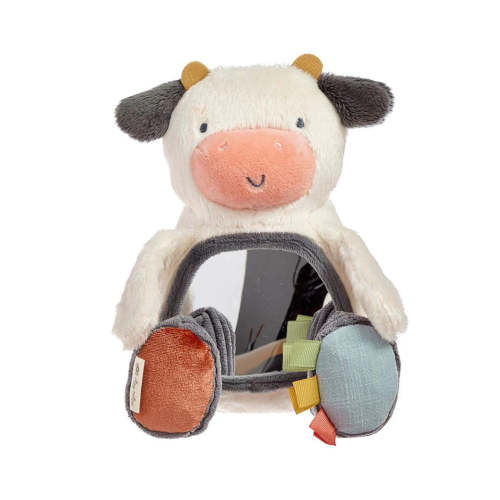 Itzy Bitzy Mirror™ Sensory Tummy Time Mirror, Cow
