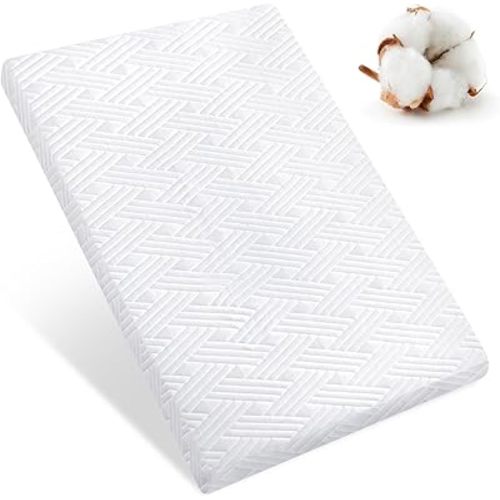 Pack and Play Mattress Topper - 38" x 26", Soft & Firm Premium Foam Pack N Play Mattresses Pad, Odorless Baby Foam Playpen Mattresses, Portable Playard Mattress Topper - Breathable & Comfort
