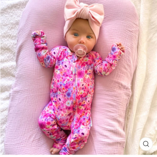 Zipper Onesie - Blossom (PRE-ORDER) – Lil Miimie