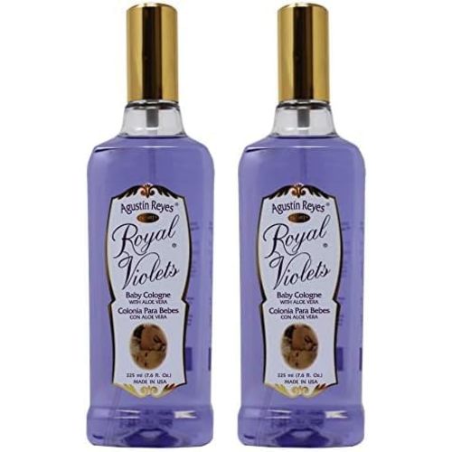 Royal Violets Baby Cologne with Aloe Vera for Baby Sensitive Skin, Relaxing Aroma, 7.6 Fl Oz, bottle (Pack of 2)