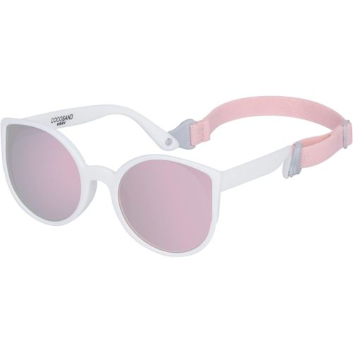 COCOSAND Baby Sunglasses with Strap Polarized Cat Eye UV400 for Infant Toddler Girl 3-24 Months