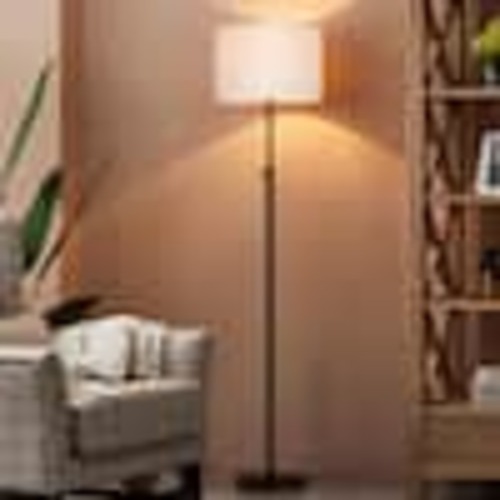 KAWOTI 65 in. Adjustable Black Metal Floor Lamp with Pull Chain Switch 21008