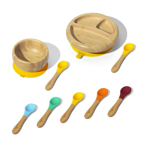 Rainbow Bowl/Spoons- Baby Gift Set