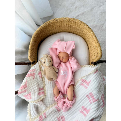 Gauze Lace Blanket | Pink Cowgirl Boots – Little and Fern