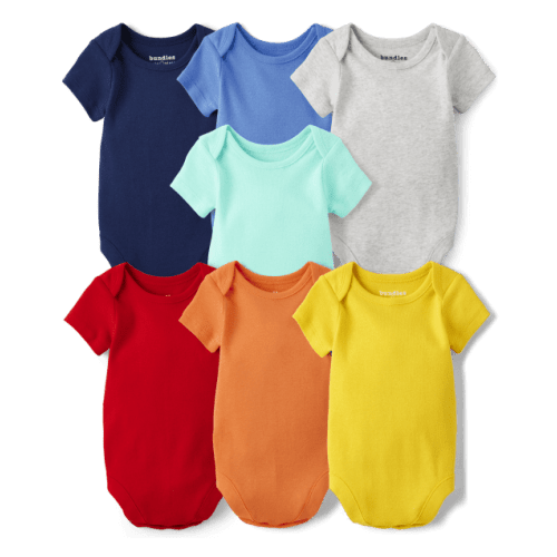 Unisex Baby Bodysuit 7-Pack - Multi clr-3038326_bq