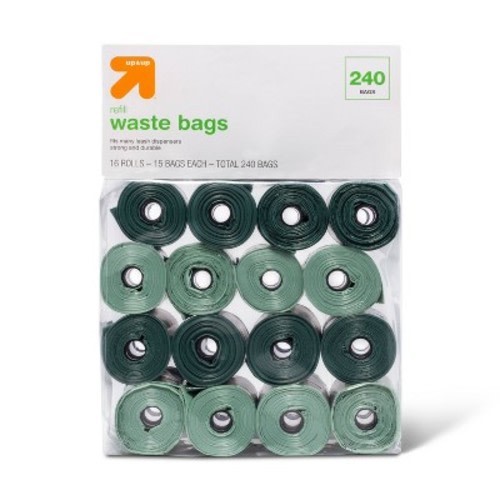 Fragrance Free Dog Waste Bag Refills - L - 240ct - Up & Up™