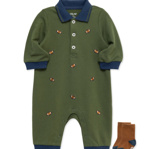 Football Coverall & Sock Set (3M-12M)