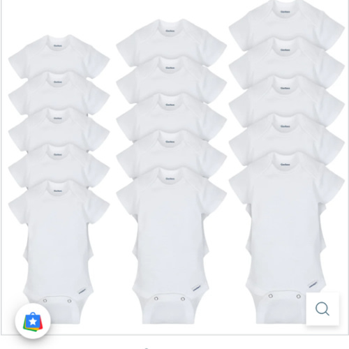 Grow-With-Me White Onesies® Bodysuits 15-Pack | Gerber Childrenswear
