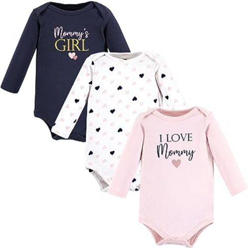 Hudson Baby unisex-baby Cotton Long-sleeve Bodysuits