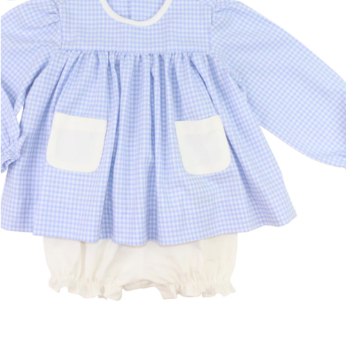Blue Gingham Pocket Diaper Set – Cecil & Lou
